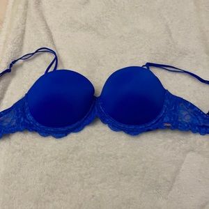Blue pink bra
